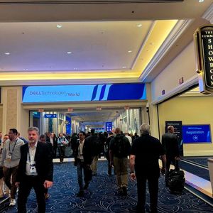 Der Eingang zur „Dell Technologies World 2026“: Tausende Besucher, viele Neuheiten und ein Paradigmenwechsel.(Bild:  Paula Breukel)