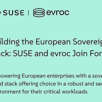 Suse und Evroc schließen eine strategische Partnerschaft für souveräne europäische Cloud-Lösungen. (Bild: Suse / Evroc)