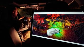 Punktewolke eines Microvision-Lidars. Der Zulieferer kauft weiter zu und ist damit ein aktiver Akteur der Konsolidierung unter den Lidarherstellern. (Bild: Steve Fecht)