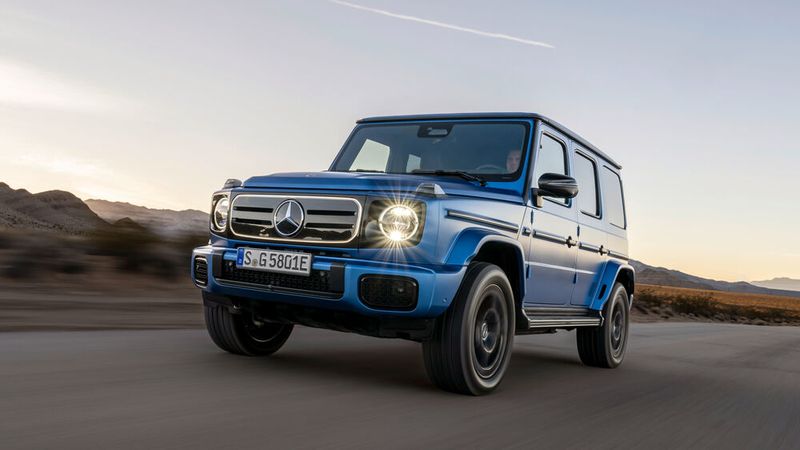 Der Mercedes G 580 EQ ist die elektrifizierte Version des Offroad-Klassikers.(Bild:  Mercedes-Benz AG)