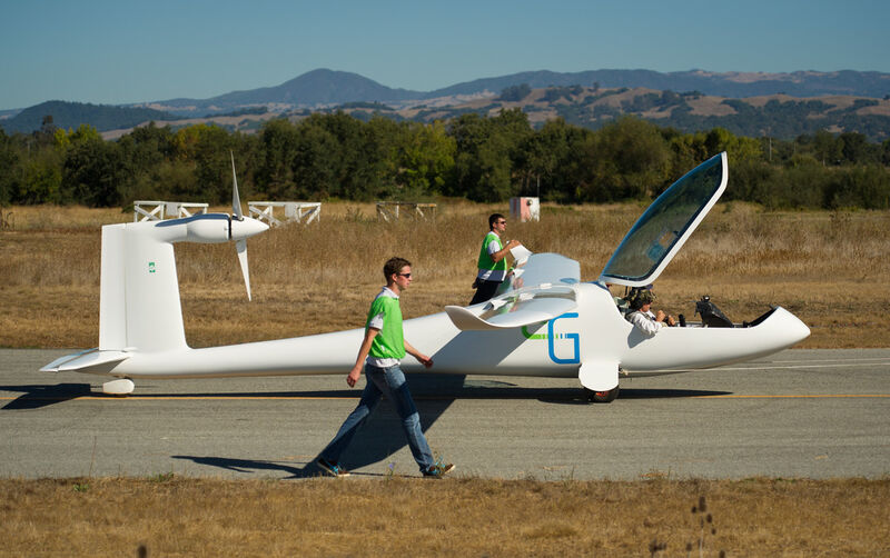 Die E-Genius bei der Teilnahme an der NASA green flight challenge 2011 (NASA/Bill Ingalls)