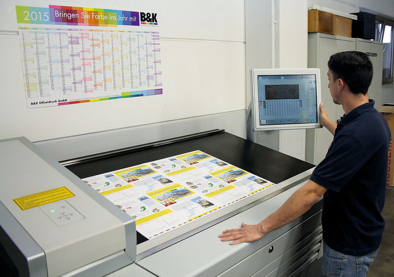 Mit Proof Match erzielt Costa Georgakais, Drucker bei B&K Offsetdruck, eine identische Färbung über alle Nutzen. (Bild: Heidelberg)