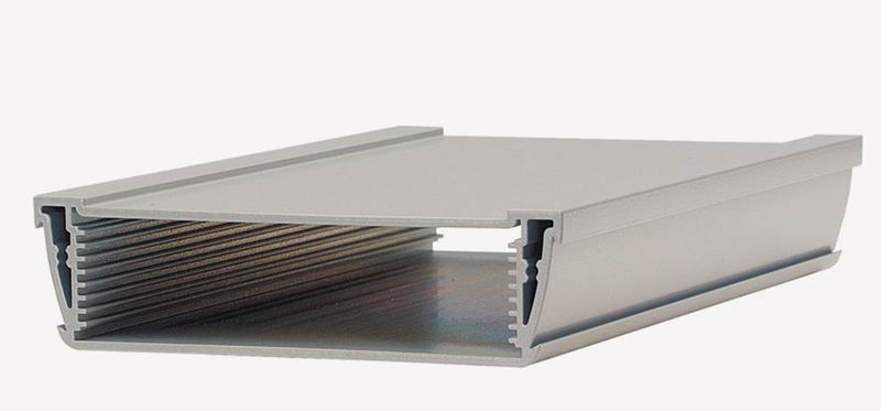 Bild 1:  Das reine Aluminium-Gehäuse. (Bopla)