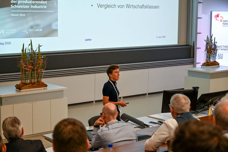 Am Technologietag 2026 der OST – Ostschweizer Fachhochschule in Buchs standen Kooperationen zwischen Industrie und Forschung im Zentrum.  (Bild: OST)