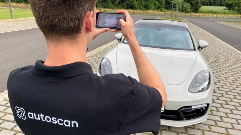 Apps, wie „Autoscan“ von Pixelconcept, sollen den Inzahlungnahmeprozess leichter, schneller und günstiger machen.(Bild:  Pixelconcept)