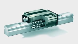 Profilschienenführungen sind kompakte, steife und äusserst tragfähige Längsführungen. Mit einem patentierten Kreisbogenprofil können sie auch auf sehr unebenen Konstruktionen montiert werden und erreichen trotzdem gute Ergebnisse. (Bild: Dr. Tretter)