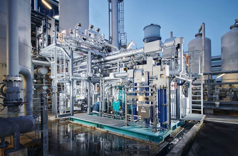 Linde Engineering nimmt eine Wasserstoffgewinnungsanlage am Produktionsstandort in Dormagen in Betrieb. (Linde)