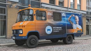 Aus dem in die Jahre gekommenen ZDK-Servicemobil hat die Innung Westsachsen/Chemnitz einen echten Eyecatcher gezaubert. (Bild: Dominsky – VCG)
