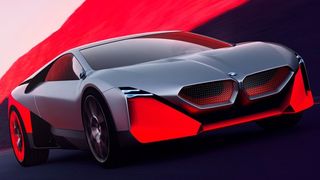 Auf der Straße Richtung Zukunft: BMW-Konzeptauto Vision M Next. (BMW)