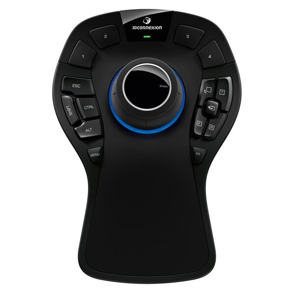 Die Space Mouse Pro Wireless bietet natürliche 3D-Navigation für professionelle Konstrukteure und basiert auf dem Design der mit dem Red Dot Award ausgezeichneten Space Mouse Pro. (Bild: 3D Connexion)