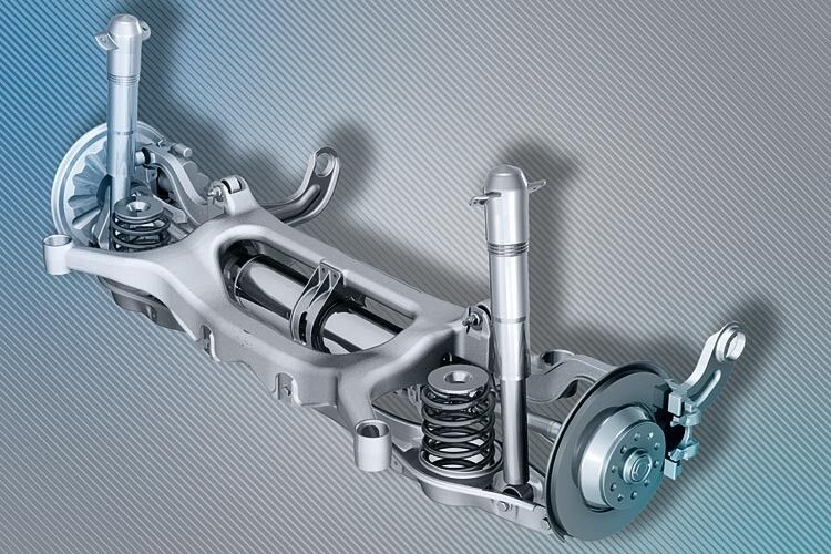 Aluminium-Gussknoten der Schwertlenkerachse. (KSM Castings Group)