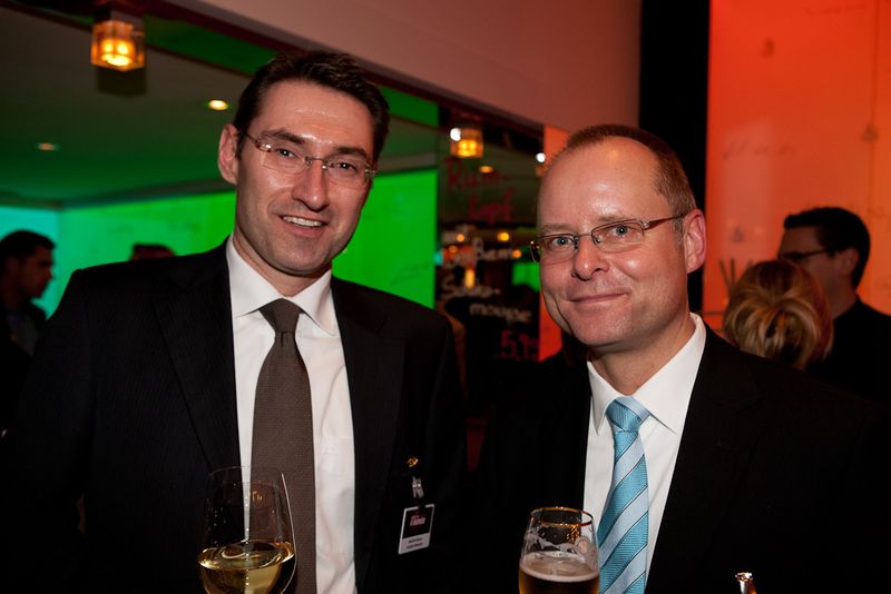 Joachim Braune von Comstor mit Thomas Schoon von Westcon Convergence (Archiv: Vogel Business Media)