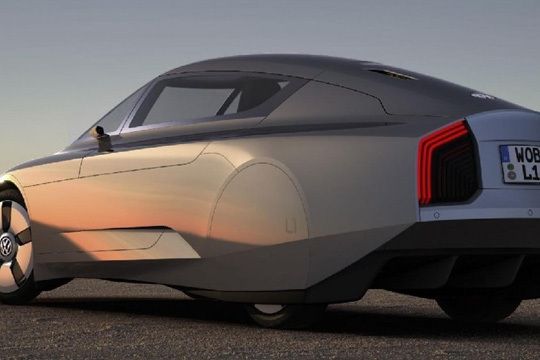 Der L1 von VW: Ulk-Zigarre mit Dieselhybrid. (Archiv: Vogel Business Media)