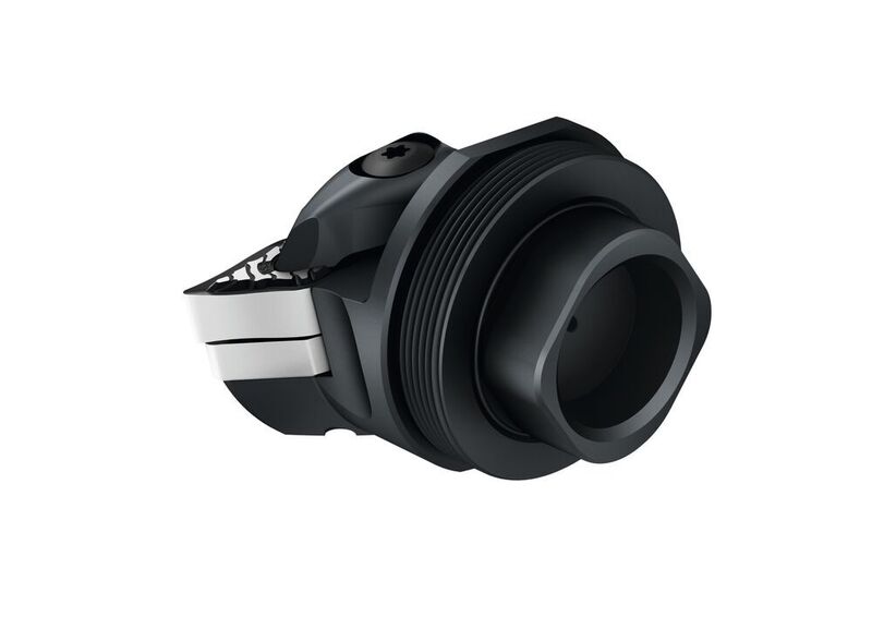 Im Accure-tec-Programm gibt es auch die Quadfit-Schnellwechselköpfe, die den vergleichsweise schnellen Werkzeugwechsel erlauben sollen und die Wiederholgenauigkeit auf ±2 µm erhöhen, sagt Walter. (Walter)