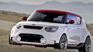 Die im Februar 2012 vorgestellte Studie Trackster gibt einen optischen Vorgeschmack, wie der Kia Soul weiterentwickelt werden könnte. (Foto: Kia)