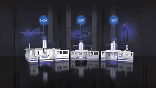 Die neue Dynamic Line: Die Hochgantry-Portalfräsmaschinen bieten spezifische Lösungen für die Luft- und Raumfahrtindustrie, für den Werkzeug- und Formenbau sowie den allgemeinen Maschinenbau. (Bild: Bimatec Soraluce)