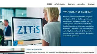 „ZITiS ist das Startup unter den Behörden“, heißt es auf der Startseite der Sicherheitsbehörde (www.zitis.bund.de)