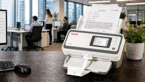 Der N2050 von Kodak Alaris scannt 50 Seiten oder 100 Bilder pro Minute. Das Gerät ist mit einer Gigabit-Ethernet-Schnittstelle ausgestattet und verfügt über umfangreiche Sicherheitsfunktionen wie etwa Secure Boot. (Bild: Kodak Alaris)