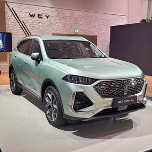 Der Wey Coffee 02 geht im kommenden Jahr als zweites Modell im bommenden C-SUV-Segment an den Start – ebenfalls als Plug-in-Hybrid.(Bild:  Wehner/Vogel Communication Group)