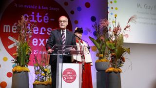 Guy Parmelin a inauguré l'édition 2022 de cité-métiers.ch. (Source : cité-métiers.ch)