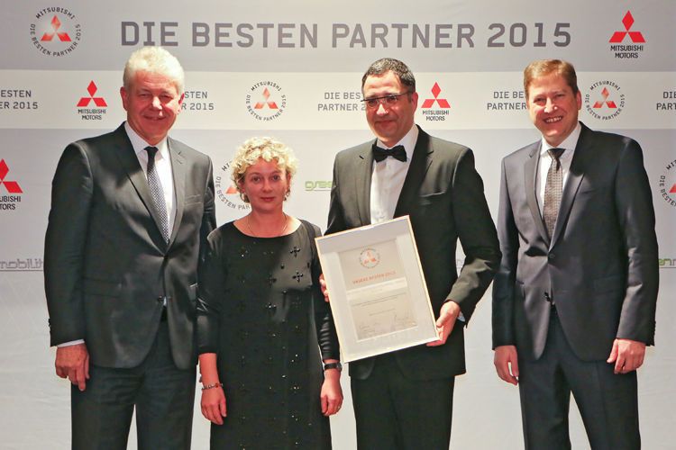 Mitsubishi – „Die besten Partner 2015“: Michael Hadad Autohandel GmbH, Berlin (Foto: Sciborski/MMD Automobile)