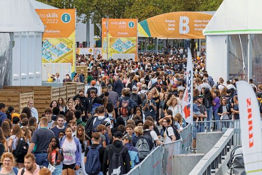 Besucher-Grossaufmarsch an den SwissSkills 2022 Besucher-Grossaufmarsch an den SwissSkills 2022