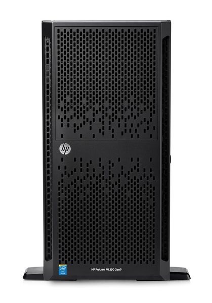 Der HP Proliant ML350 Gen9 mit fünf Höheneinheiten ist sowohl als Tower, als auch im Rack einsetzbar. Der Server kann bis zu 48 SFF-Laufwerke aufnehmen. (Bild: HP)