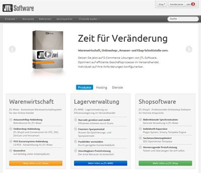 JTL-Wawi von JTl-Software GmbHSetzen Sie jetzt auf E-Commerce Lösungen von JTL-Software. Optimiert auf effiziente Geschäftsprozesse im Versandhandel. Individuell auf Ihre Anforderungen konfigurierbar. ()