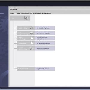 SPS/HMI-Programmierung sowie Umrichter-Parametrierung mit dem TIA Portal.