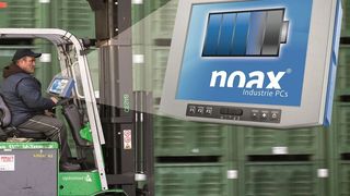 Für die im Staplerterminal integrierte USV verwendet Noax wartungsfreie, langlebige Superkondensatoren. (Bild: Noax)