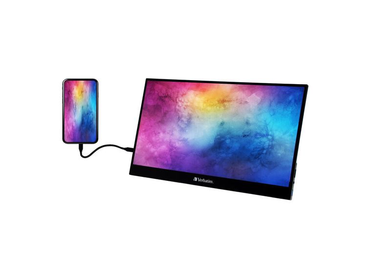 Die Verbatim-Displays lassen sich auch an entsprechend ausgestatteten Smartphones nutzen. (Bild: Verbatim)