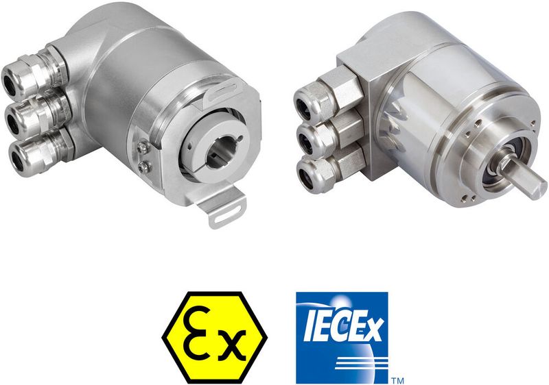 Die explosionsgeschützten Ixarc-Drehgeber von Posital -wurden nach den ATEX/IECEx-Richtlinien für elektrische Produkte der Kategorie 3 zertifiziert. Die Geräte eignen sich für den Einsatz in Zone 2 und Zone 22.  (Bild: Posital)