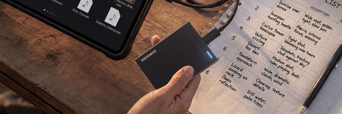Bei der P9 hat sich Samsung für ein dunkles, kantiges Design entschieden. (Bild: Samsung)