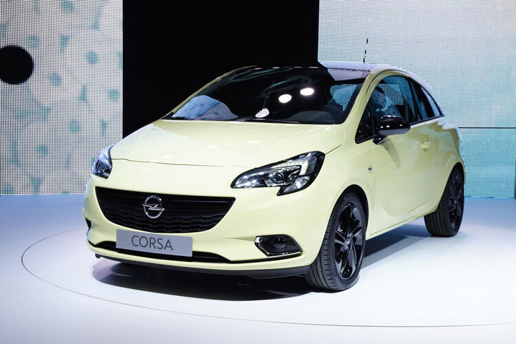 Die Ähnlichkeit zum kleinen Bruder Adam ist unverkennbar: Opel zeigt den neuen Corsa. (Foto: Newspress)