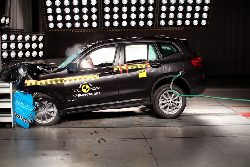 Fünf Sterne bei der aktuellen Crashtest-Runde von Euro-NCAP gab es für den BMW X3, ... (Bild: Euro-NCAP)