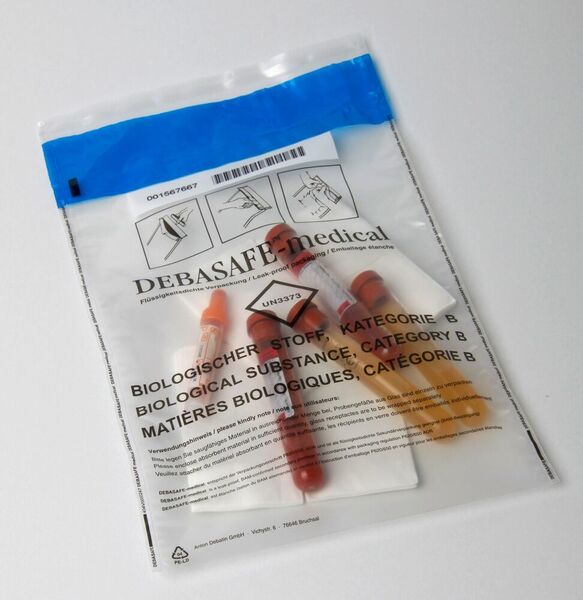 Die Debasafe®medical Verpackungen gibt es auf Anfrage aus PCR-Material und ... (Anton Debatin)