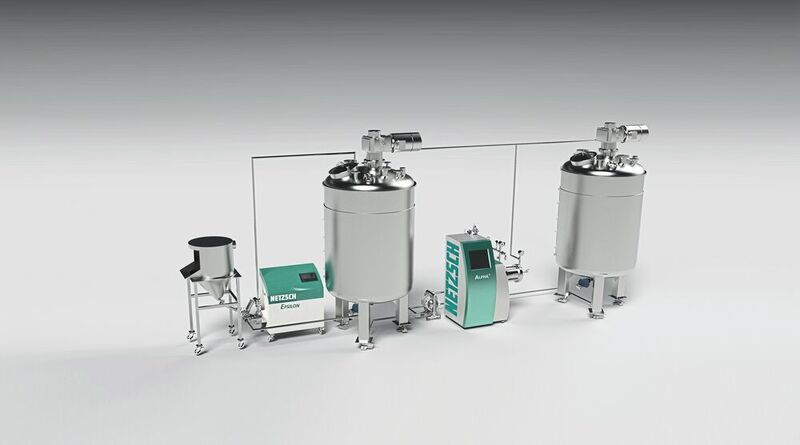 The combination of an Epsilon inline disperser and a Neos high-performance grinding system is the ideal universal solution for processing printing inks. (Netzsch Trockenmahltechnik )