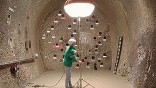 Gemeinsam mit internationalen Partnern und Forschungsgruppen aus der Schweiz untersuchen Empa-Forschende die Reaktionen von Zement-basierten Materialien und dem umliegenden Opalinuston.  (Bild: Pierre Montavon)