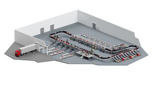 E-Commerce-Retailer Flaconi hat Gebhardt für sein neues Logistikzentrum in Halle mit der Installation der Sortiertechnik beauftragt. (Gebhardt)