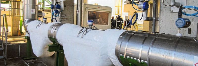 L'Optimass 6400 per GNL criogenico consente misurazioni di portata estremamente precise su fluidi monofase.(Immagine: Krohne)