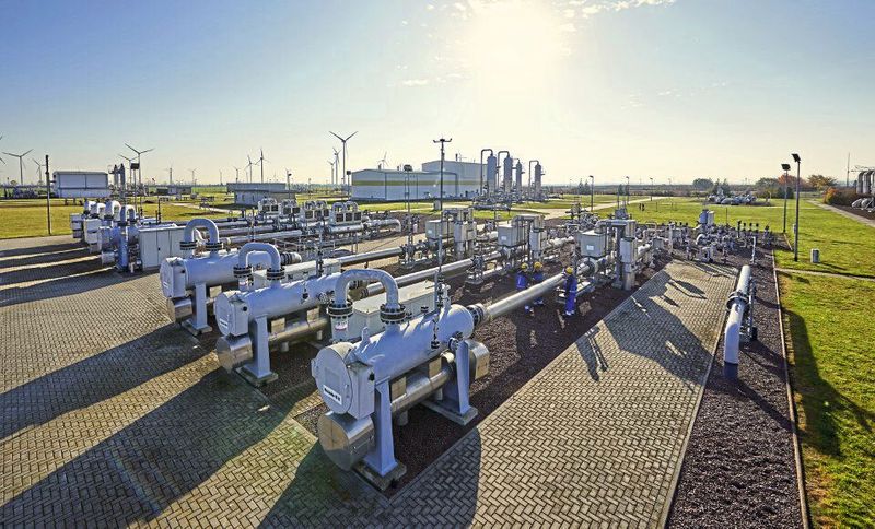 Platz für grünes Gas: Die VNG betreibt insgesamt vier unterirdische Gasspeicher (Bad Lauchstädt, Bernburg, Etzel und Jemgum).... (Bild: VNG)