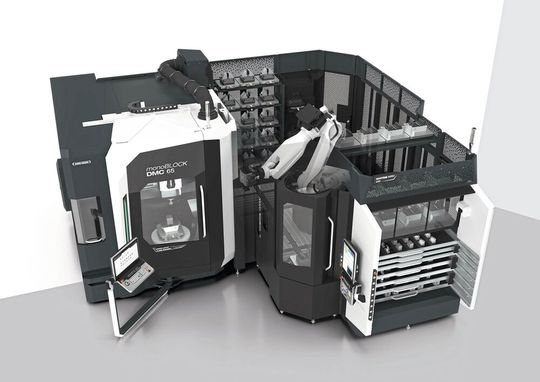 Das «MATRIS WPH» von DMG MORI ist für das Handling sowohl von Werkstücken als auch Paletten konzipiert.(Bild:  DMG MORI)