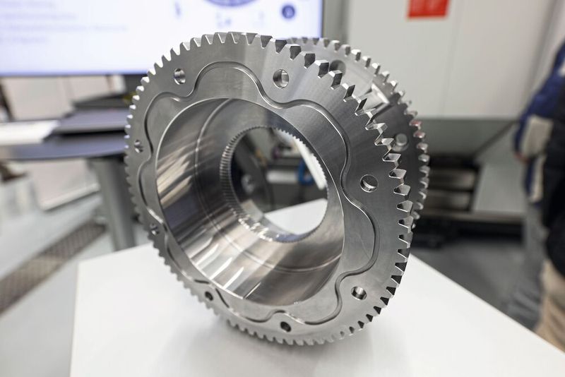 Musterwerkstück mit über 10 integrierten Technologien. (Bild: Maschinenfabrik Berthold Hermle AG)