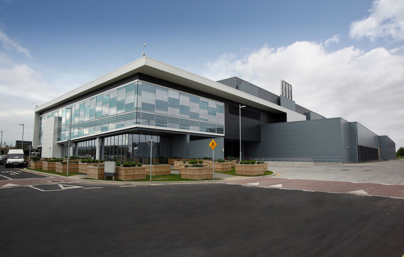 Der Eingangsbereich des Microsoft Mega-Rechenzentrums in der Nähe von Dublin. (Microsoft)