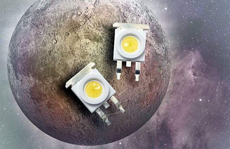 Einen Lichtstrom von 30 bis zu 43 lm bei 150 mA bieten diese 0,5-W-LEDs. Bild: Avago (Archiv: Vogel Business Media)
