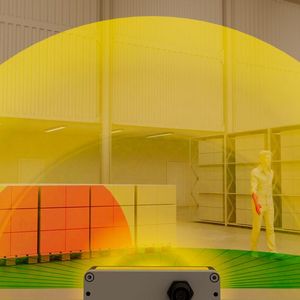 Der 3D-Ultraschallsensor Adar One ist für die sichere Erkennung von Personen gemäss den Anforderungen der europäischen Maschinenrichtlinie zertifiziert.(Bild:  Sonair)