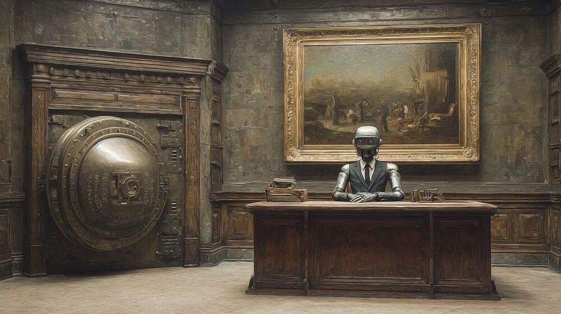 Künstliche Intelligenz verändert den Banking-Sektor auf eine fundamentale Weise.(Bild:  Midjourney / KI-generiert)