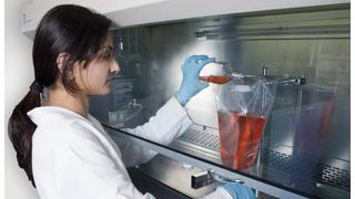 Meissner’s FlexFill single-use biocontainer transfer assemblies.  (Picture: Meissner)