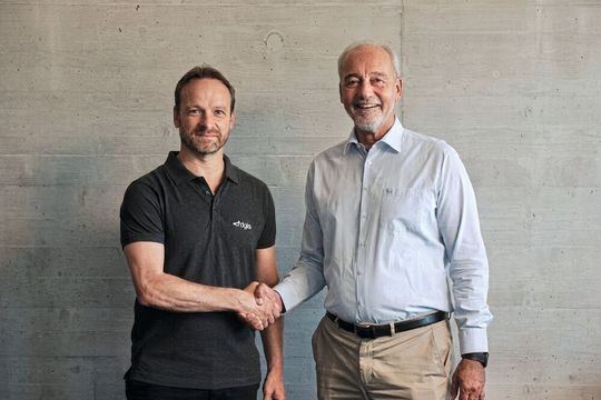 Marco Aloe, CEO de dgtis SA et Jean-Claude Prélaz, CEO d'Objectis SA.(Source :  dgtis SA)