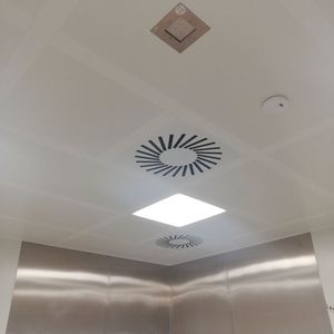 Tragrasterdecke mit einem Waschplatz(Bild:  Glatt Ingenieurtechnik)